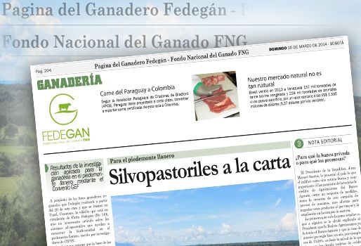 Usted encontrará la Página del Ganadero actualizada en la sección de los Blogs todos los lunes. Foto: CONtexto ganadero. página del ganadero colombia