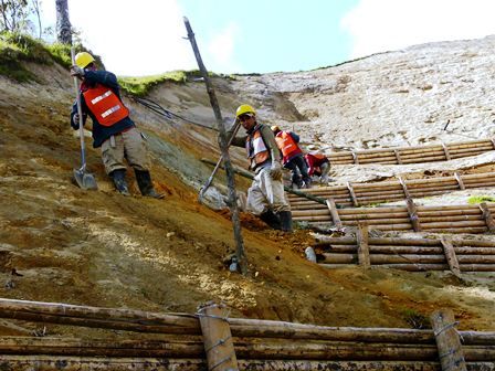 La inversión también ayudará a la generación de empleo en el departamento. Foto: Gobernación del Quindío. Vías en Quindío.