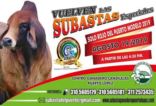 Compañía Ganadera Meta, Subasta Especial Solo Rojo del Puerto modelo 2019, Brahman rojo, ganado rojo, Angus rojo, Simmental, Senepol, Limousin, Brahman rojo Colombia, genética Brahman rojo, venta de Brahman rojo, Brahman rojo comercial, venta de ganado, Brahman Colombia, comercialización ganado Brahman rojo, Puerto López, ganaderos Meta, Contexto Ganadero, ganaderos Colombia, noticias ganaderas colombia