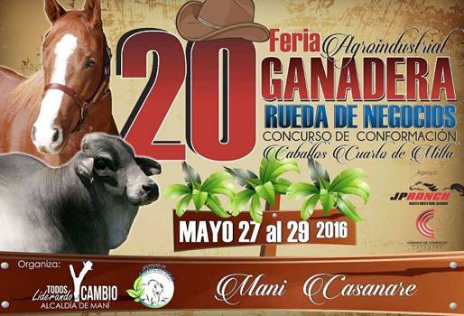 feria ganadera de Maní, sector ganadero de Maní, alcaldía de puerto Maní, rueda de negocios, comercialización de ganado, CONtexto ganadero.
