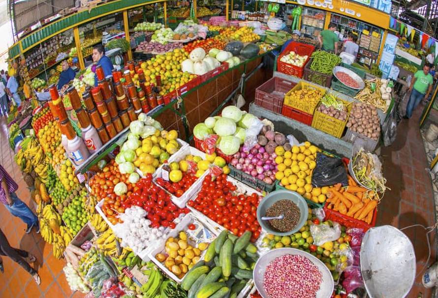 Canasta popular para compra cosechas