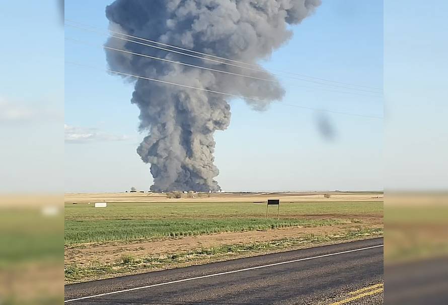 explosion incendio muerte bovinos