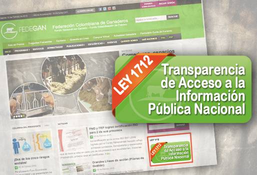 LEY 1712 federación colombiana de ganaderos transparencia