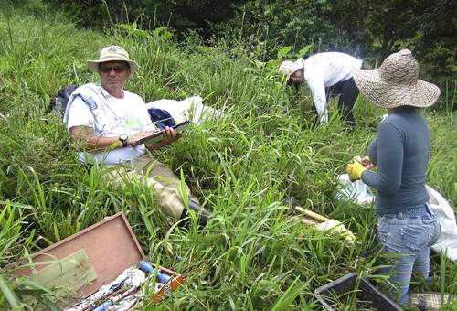 Trabajo ambiental en predio ganadero