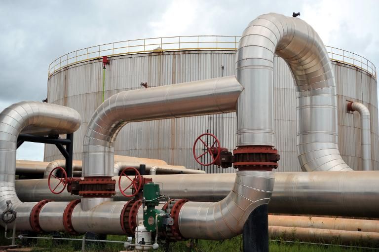 Una planta de almacenaje de crudo en Rubiales, Colombia, el 27 de agosto de 2013. Foto: AFP. ecopetrol sobornos