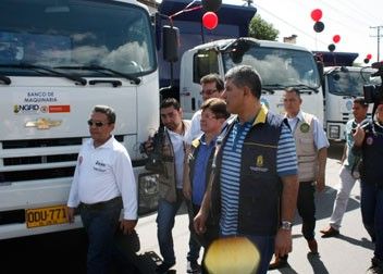 Serán 28 elementos con los que mejorarán la movilidad de la red vial terciaria del departamento. Foto: Gobernación de Norte de Santander. Banco de maquinaria de Norte de Santander