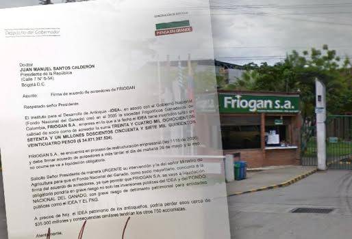Friogán, Gobernación de Antioquia, IDEA