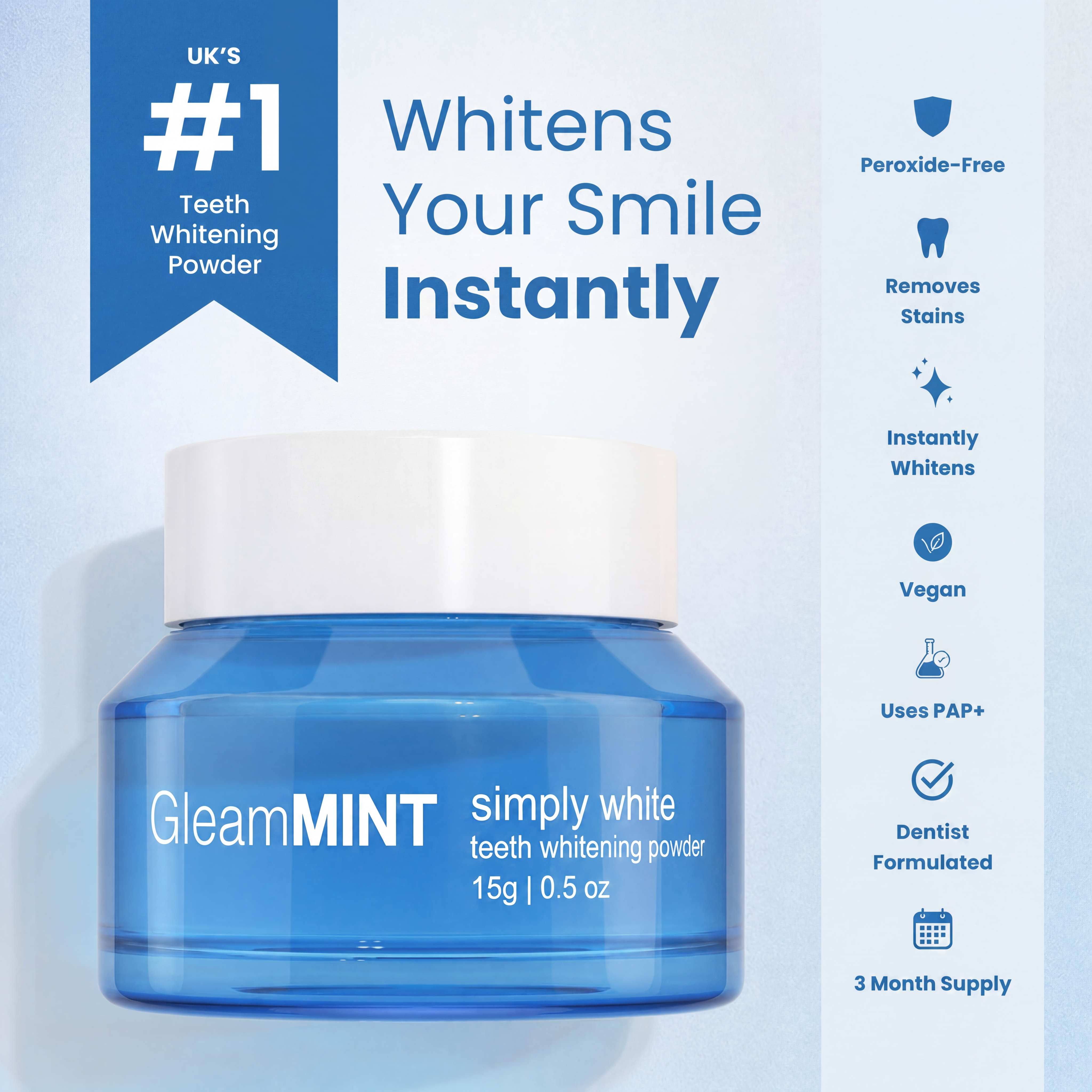 Gleam Mint Travel Friendly