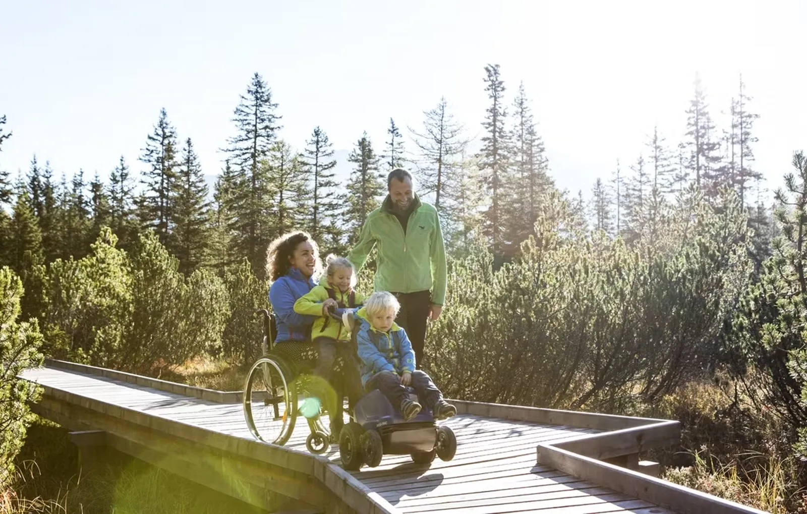 Zomer - wandelen, handbiken en Swiss-trac