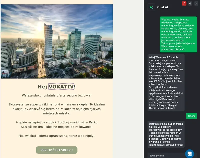 ecomail vokativ