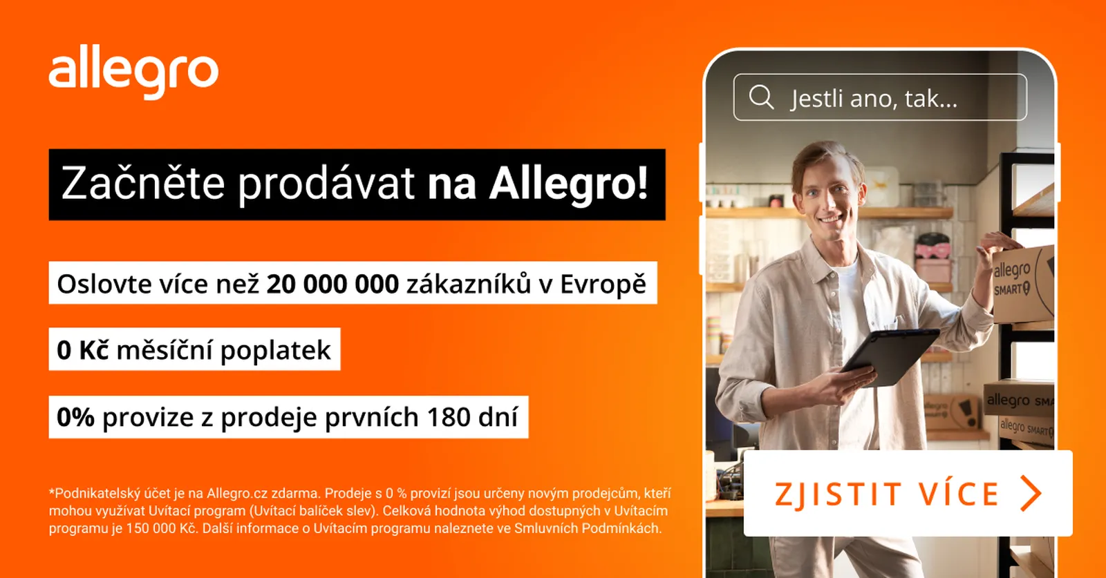 Začněte prodávat na Allegru banner