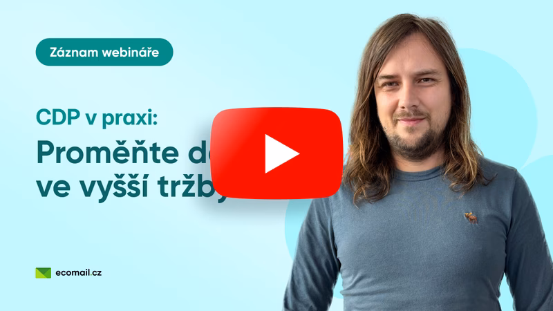 Záznam webináře CDP v praxi: Proměňte data ve vyšší tržby na YouTube