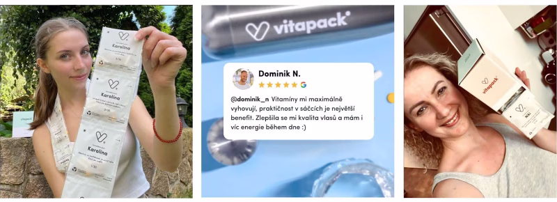 Uživatelské recenze firmy Vitapack jako příklad UCG v newsletteru