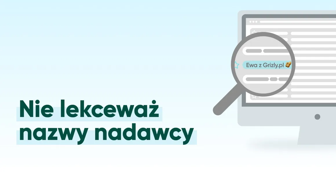 Nazwa nadawcy newslettera