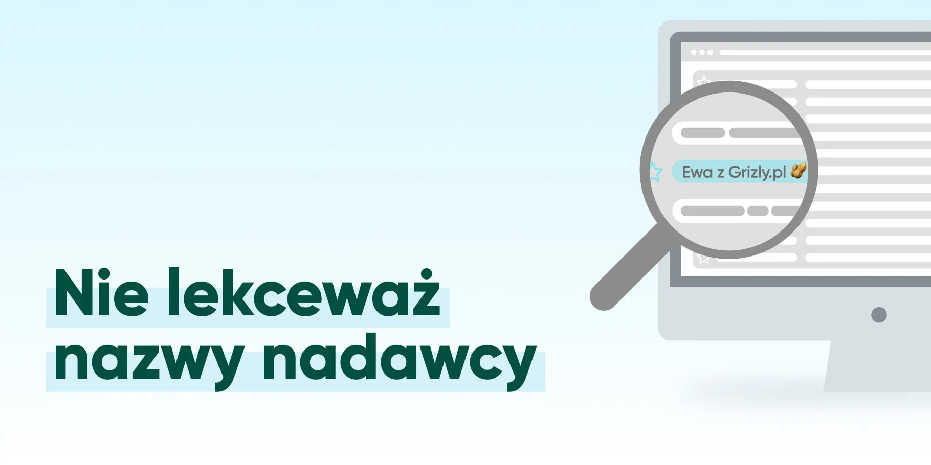 Nazwa nadawcy newslettera