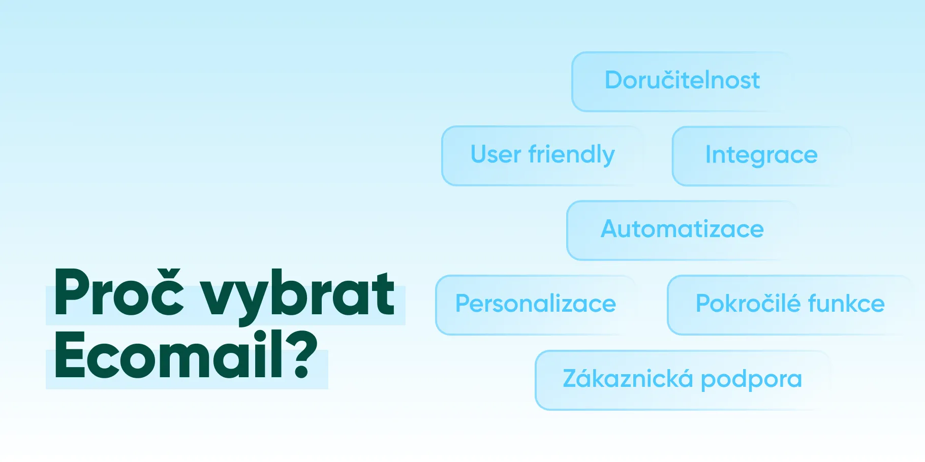 Důvody, proč vybrat Ecomail oproti konkurenci