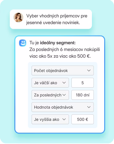 Vytvorenie prémiového segmentu