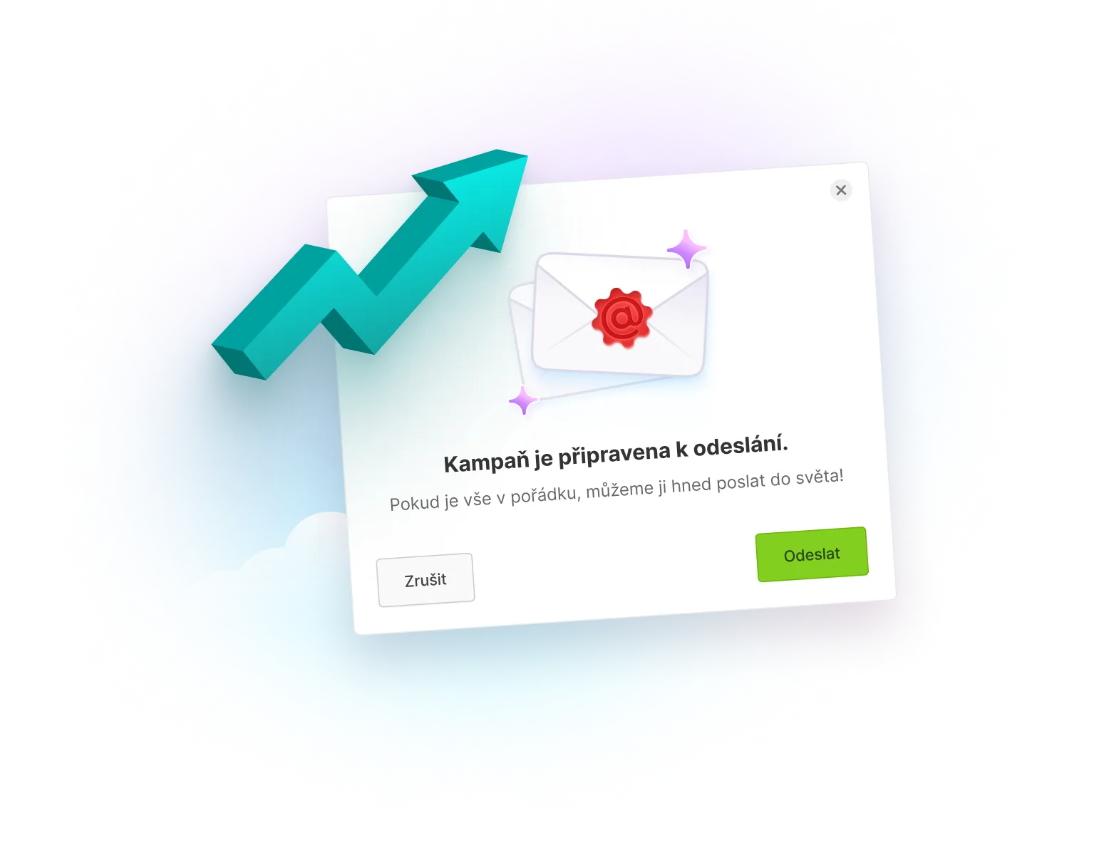 arrow with emailing post
