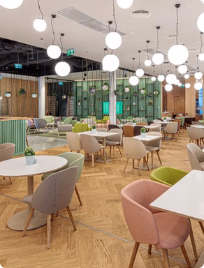 Místnost, kde bude probíhat školení.