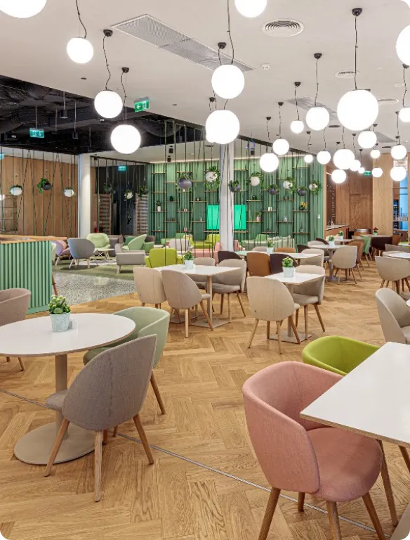 Místnost, kde bude probíhat školení.