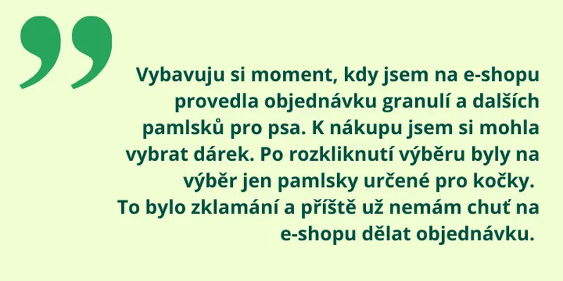 Recenze nespokojeného zákazníka e-shopu