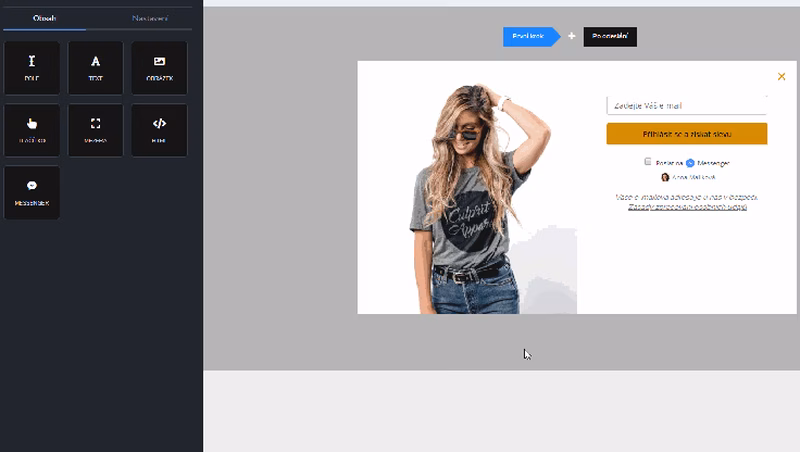 Editor formulářů Ecomail