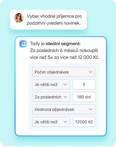 Vytvoření prémiového segmentu