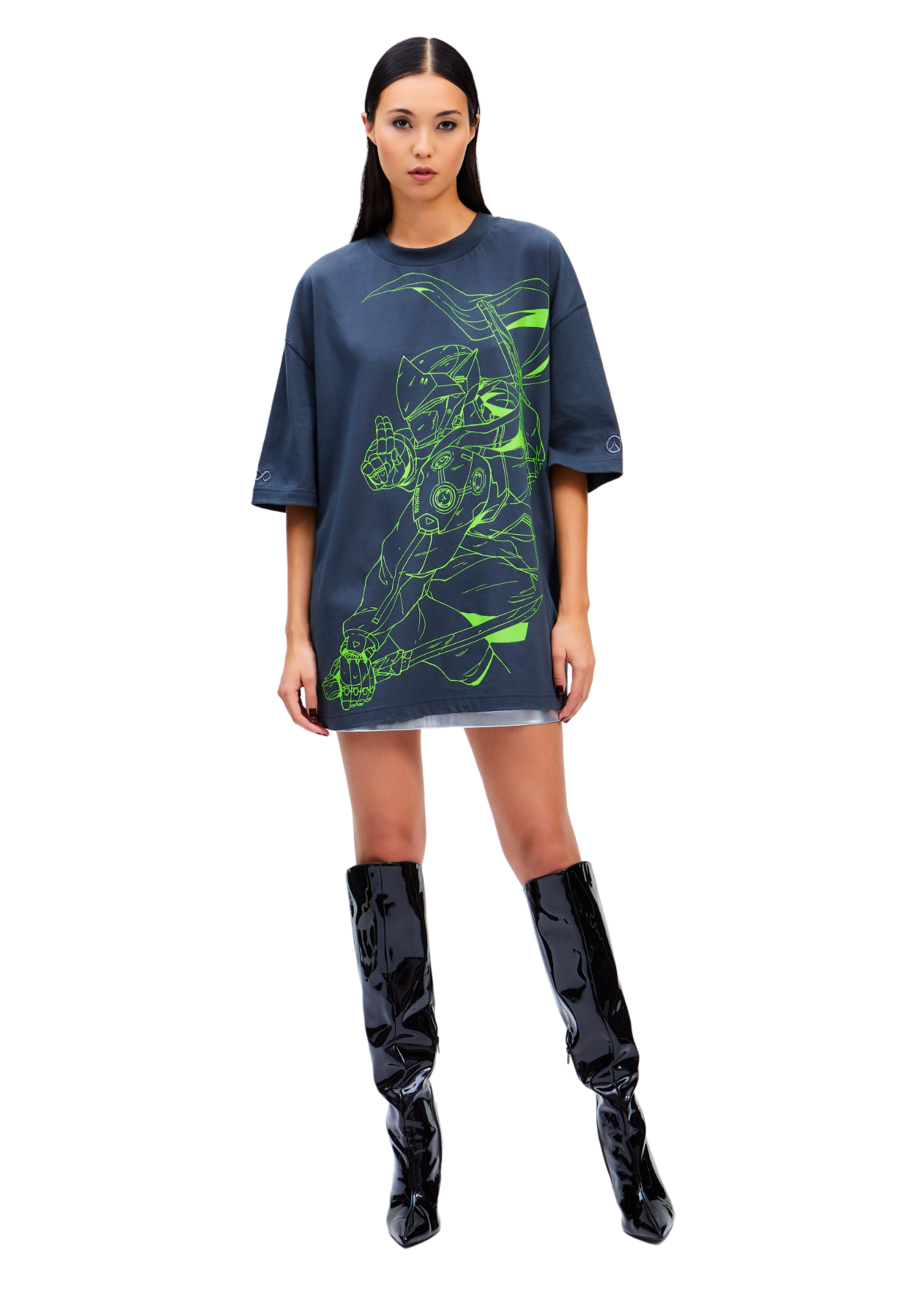 Genji Linework Oversize T-shirt - ARK/8 x Overwatch | ARK/8