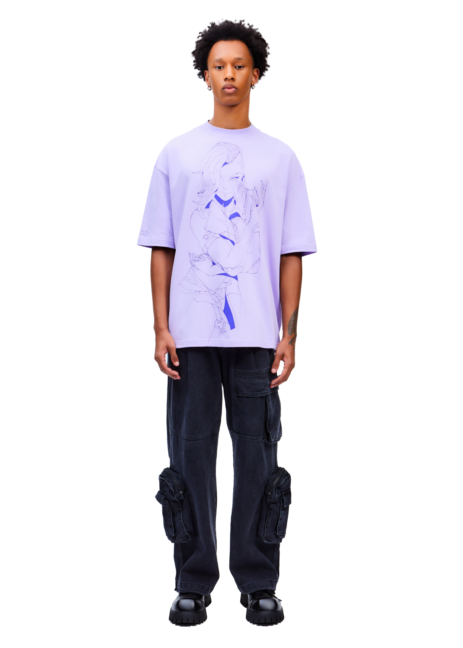 Sombra Linework Oversize T-shirt - ARK/8 x Overwatch | ARK/8