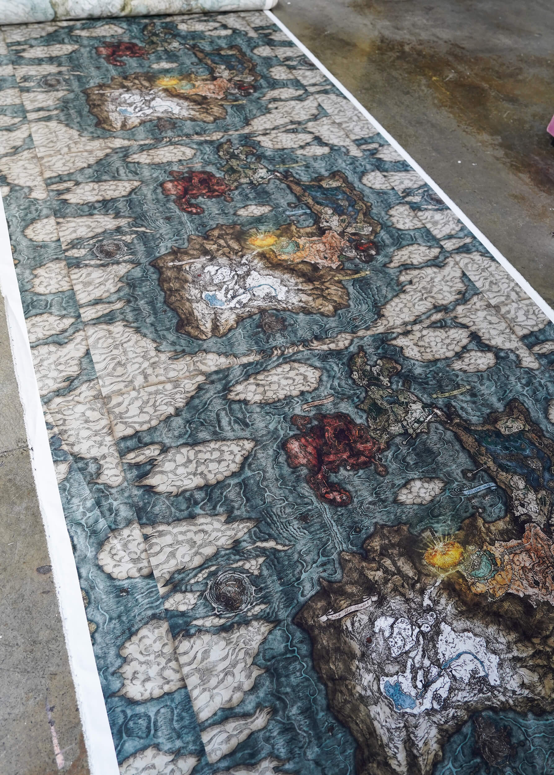 The Lands Between Printed Bomber fabric