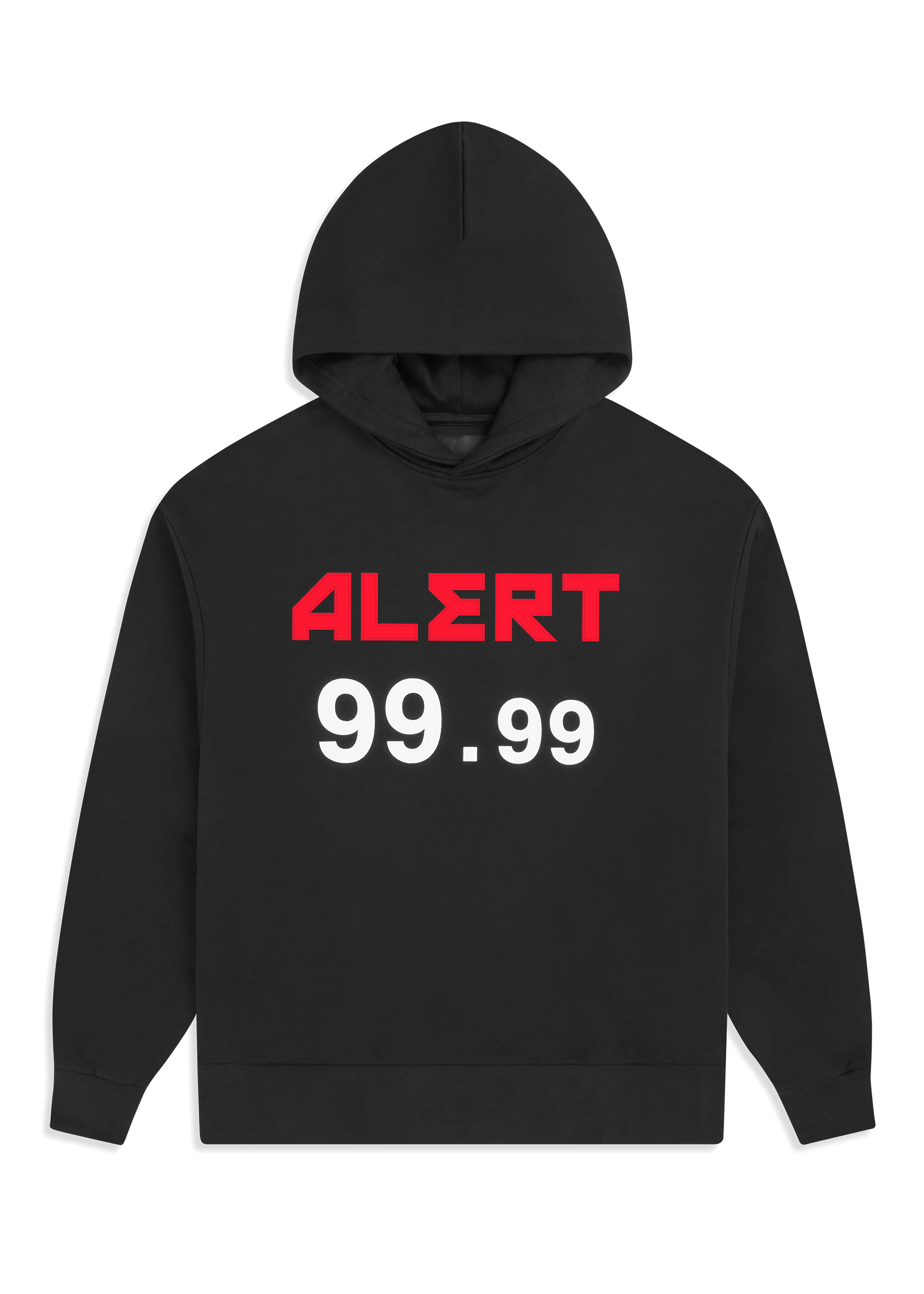 ALERT Velvet Print Hoodie