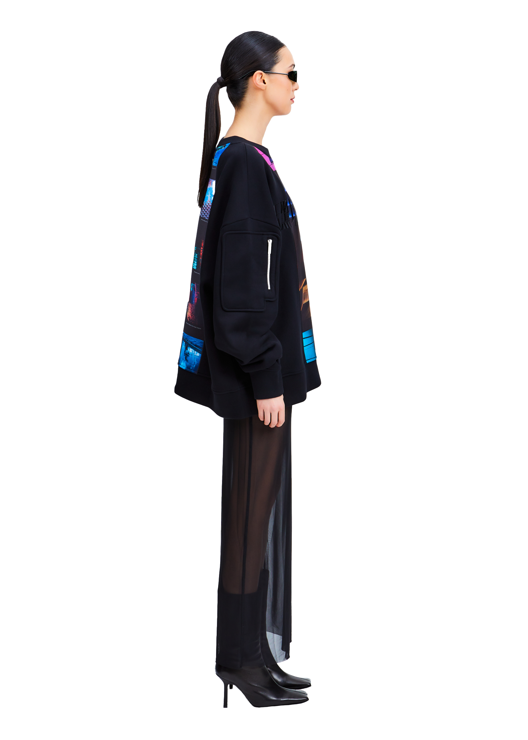 After Dark Panelled Sweatshirt