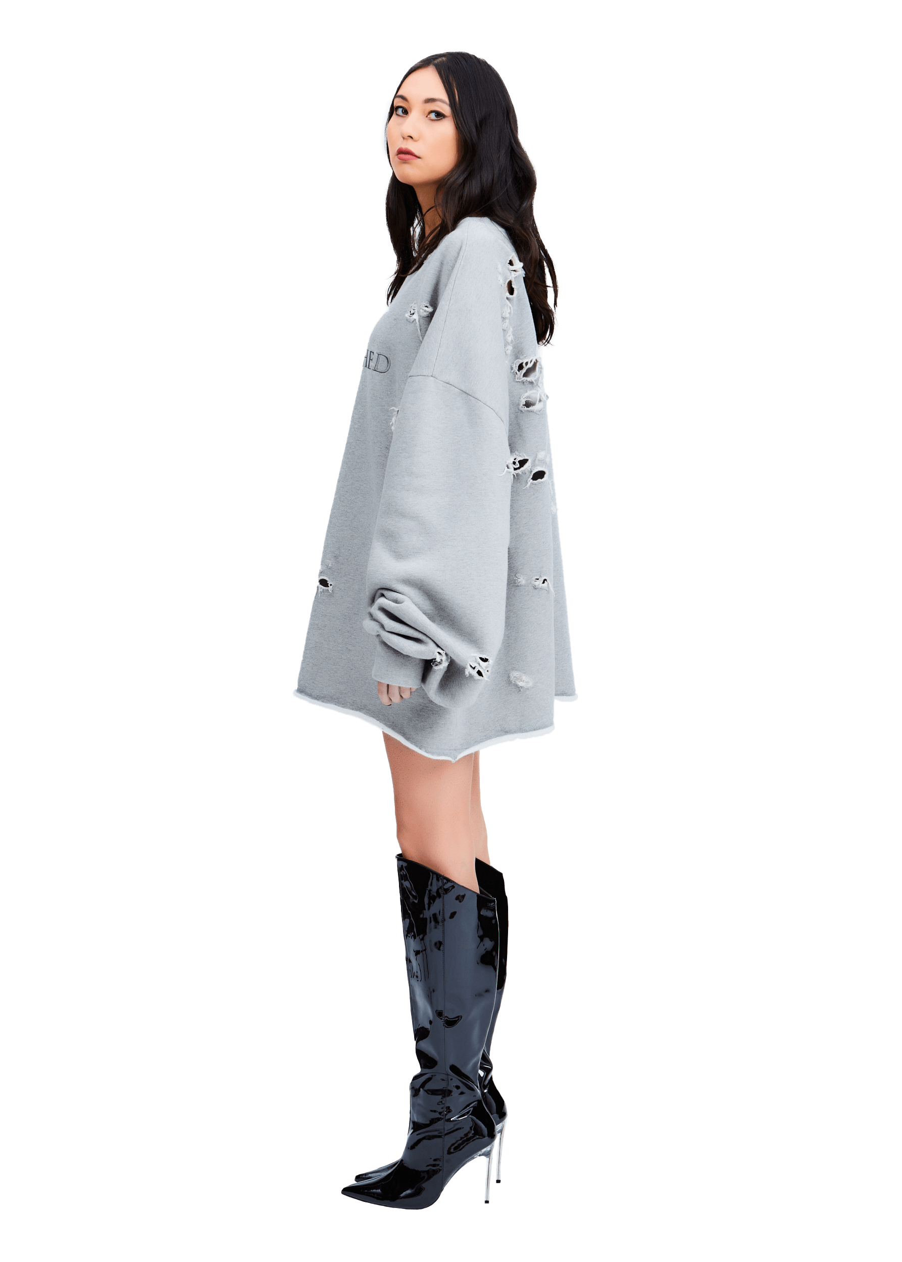 Tarnished Destroyed Sweatshirt