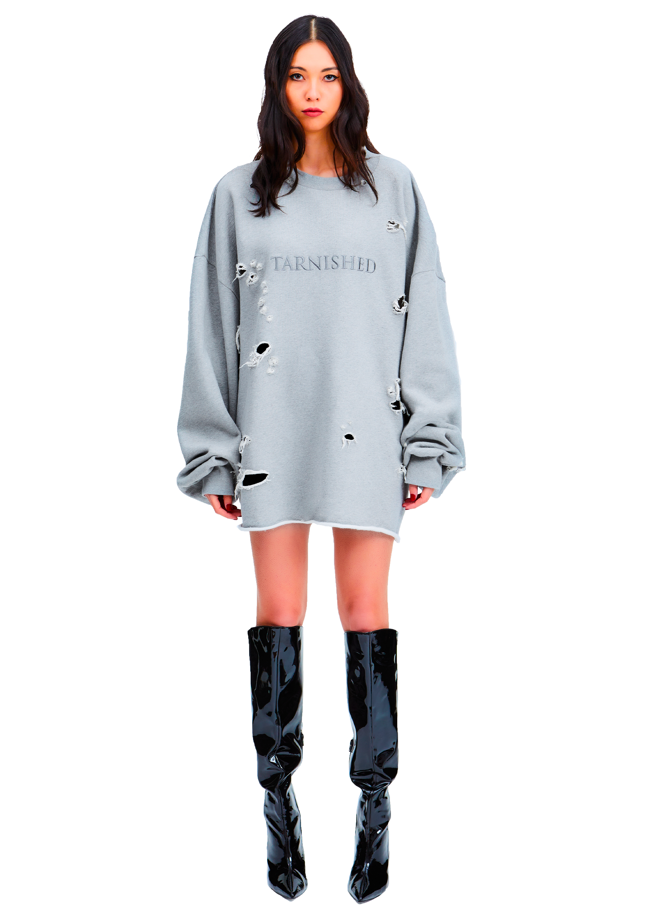 Tarnished Destroyed Sweatshirt