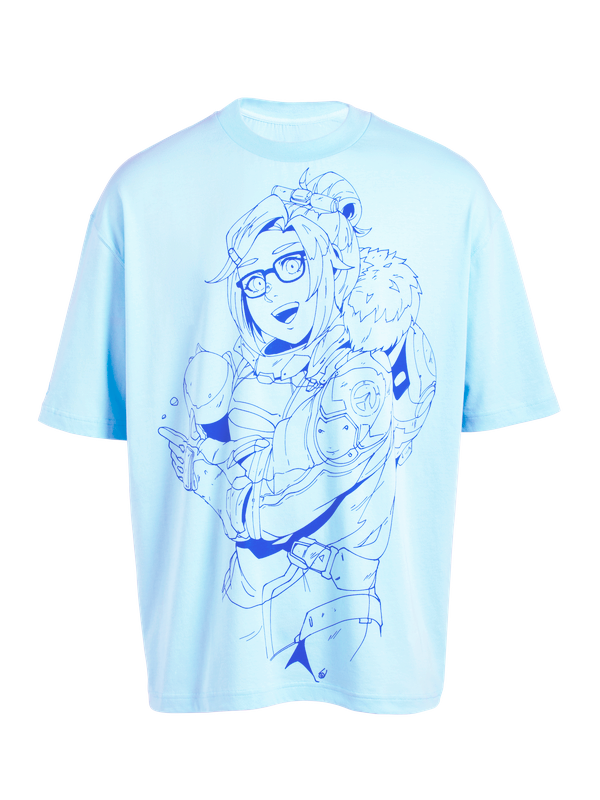 Mercy Linework Oversize T-shirt - ARK/8 x Overwatch | ARK/8