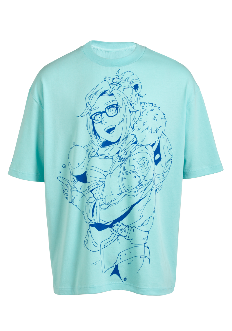 Genji Linework Oversize T-shirt - ARK/8 x Overwatch | ARK/8