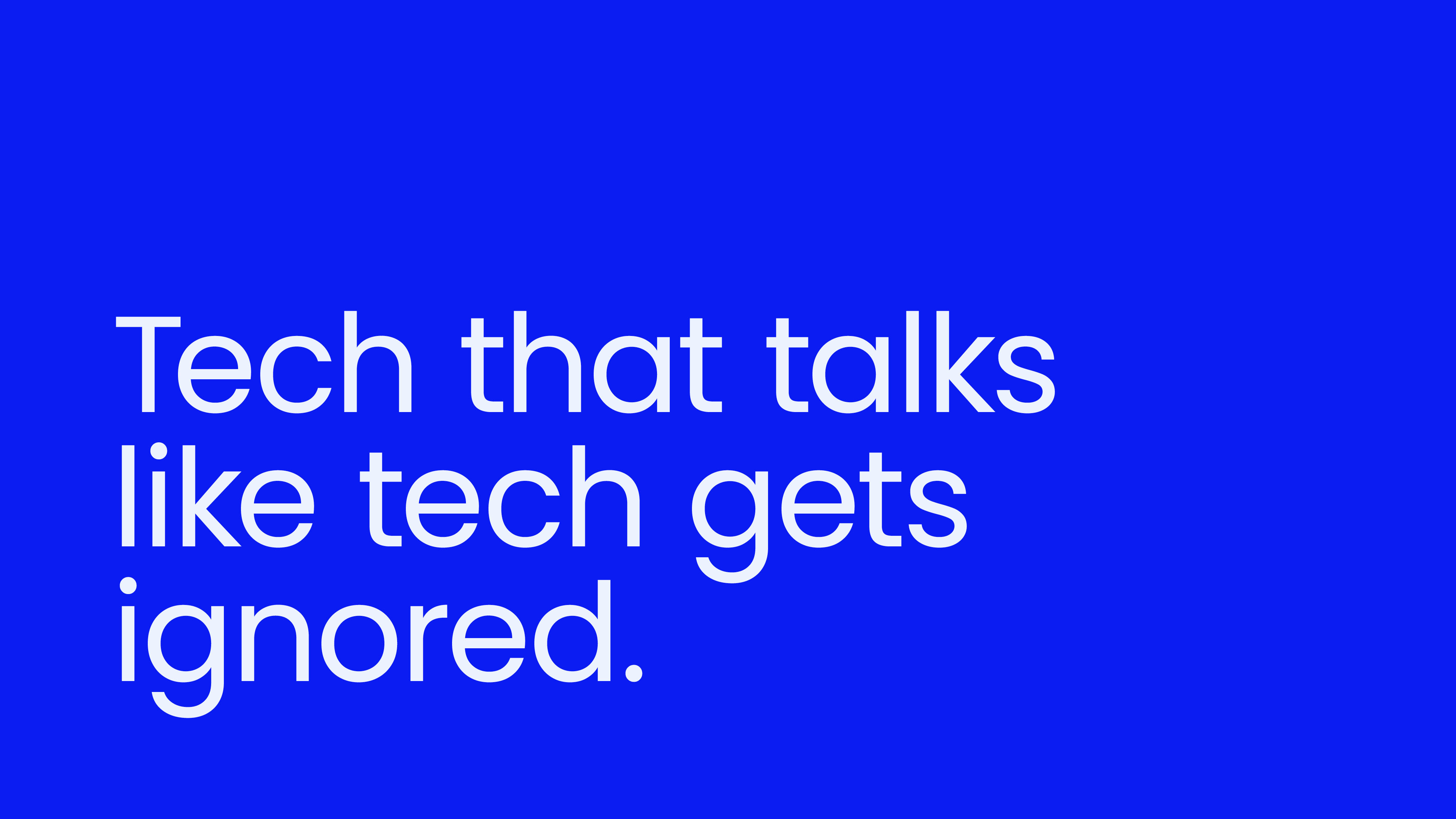 Brilliant Tech. Wasted Potential. (if no one understands it)
