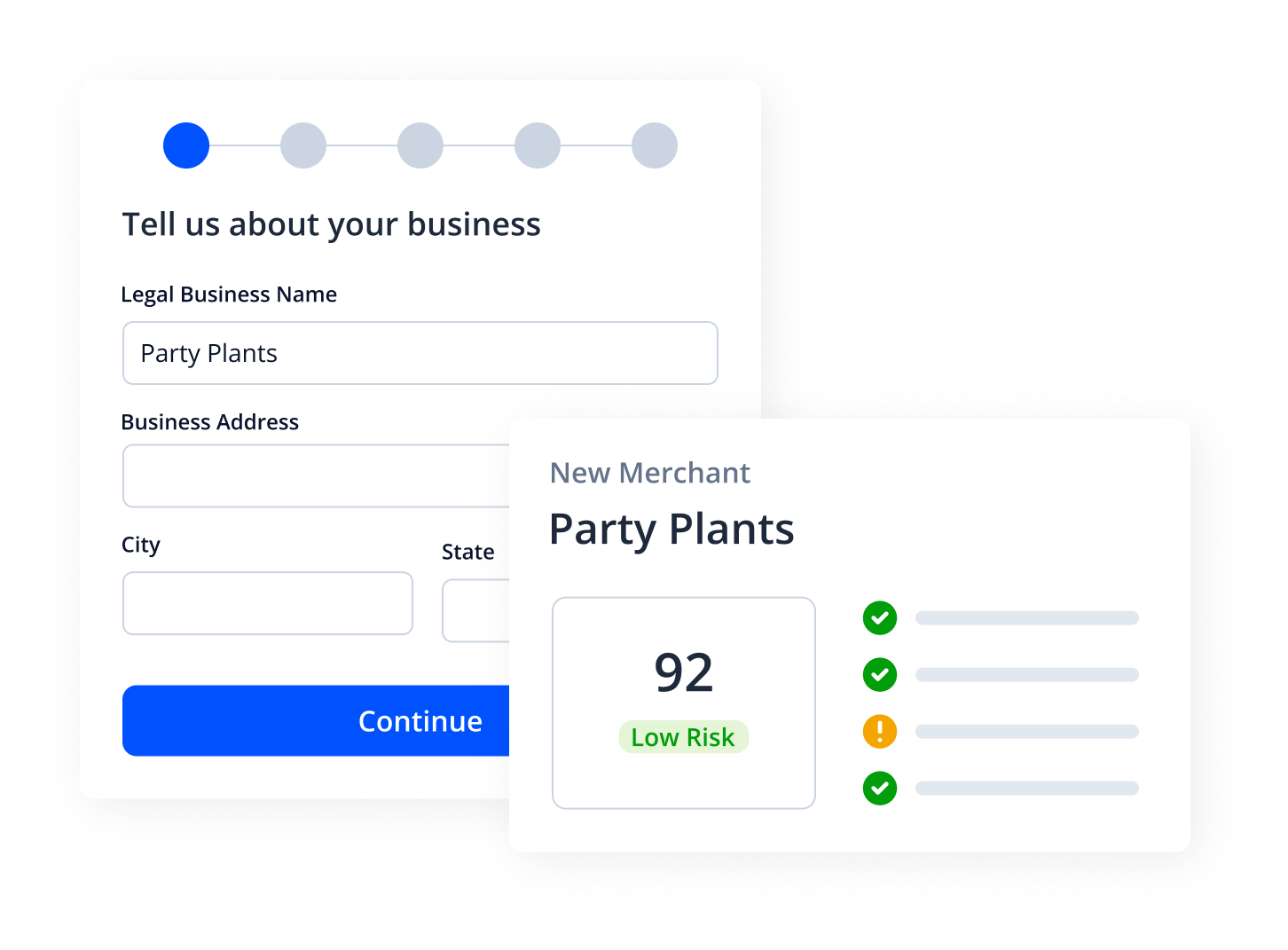 Jaris Merchant Onboarding