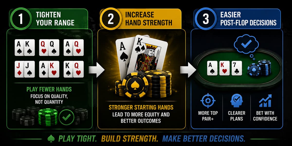 Poker strategy infographic