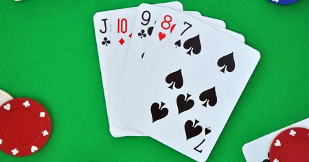 Straight Hand in Poker