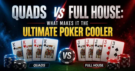 Poker face-off: Quads vs. Full House with chips. Which is the ultimate cooler?