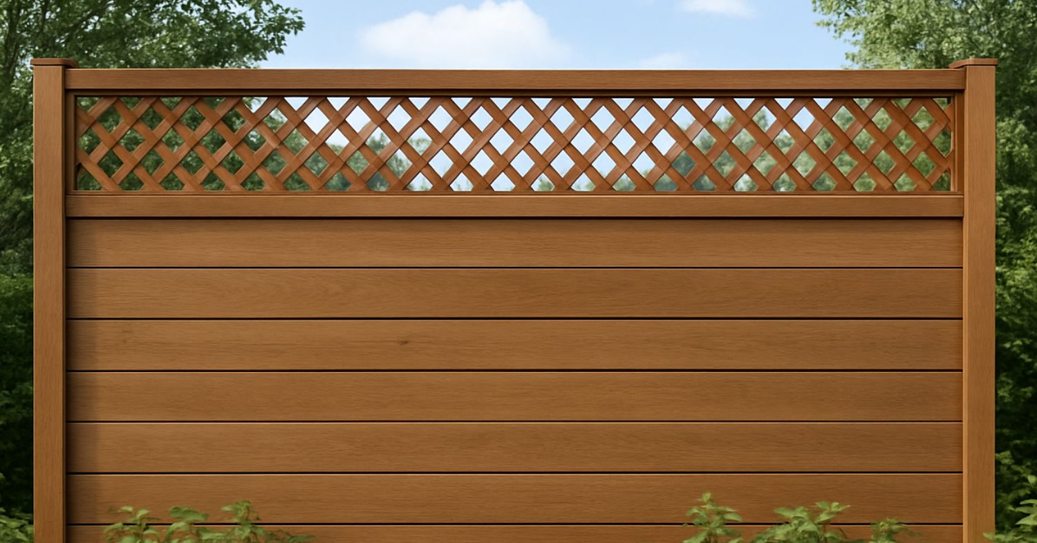 how high can a fence be with trellis - brown fence