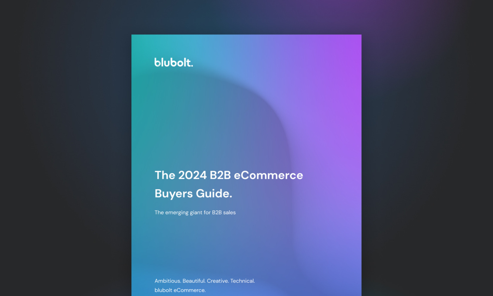 The 2024 B2B eCommerce Buyers Guide
