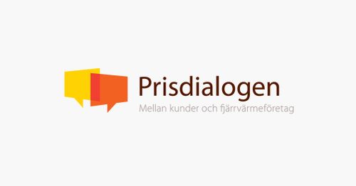 Logotyp "Prisdialogen mellan kunder och fjärrvärmeföretag"