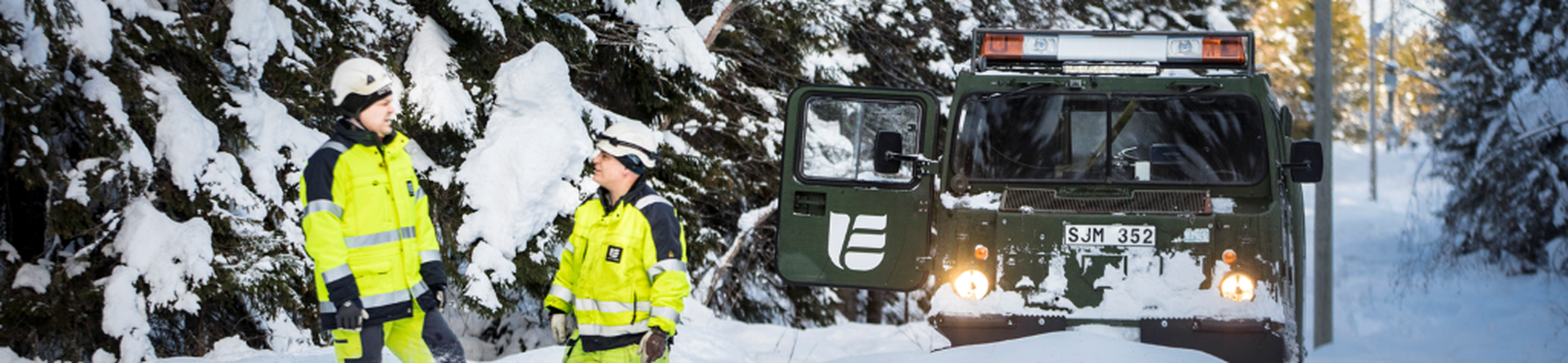 Snöröjning av elledningar