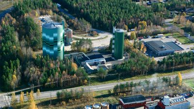 Flygvy över några av våra anläggningar på Ålidhem