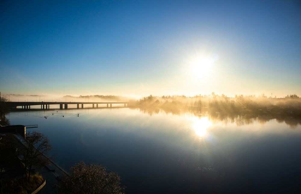 Sol över Umeälven
