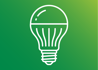 Illustrerad LED-lampa