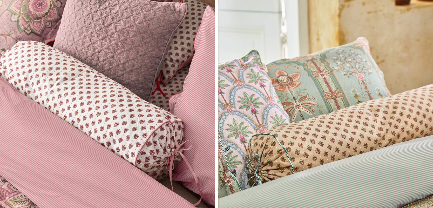 Jaipur Flower licht roze en groen