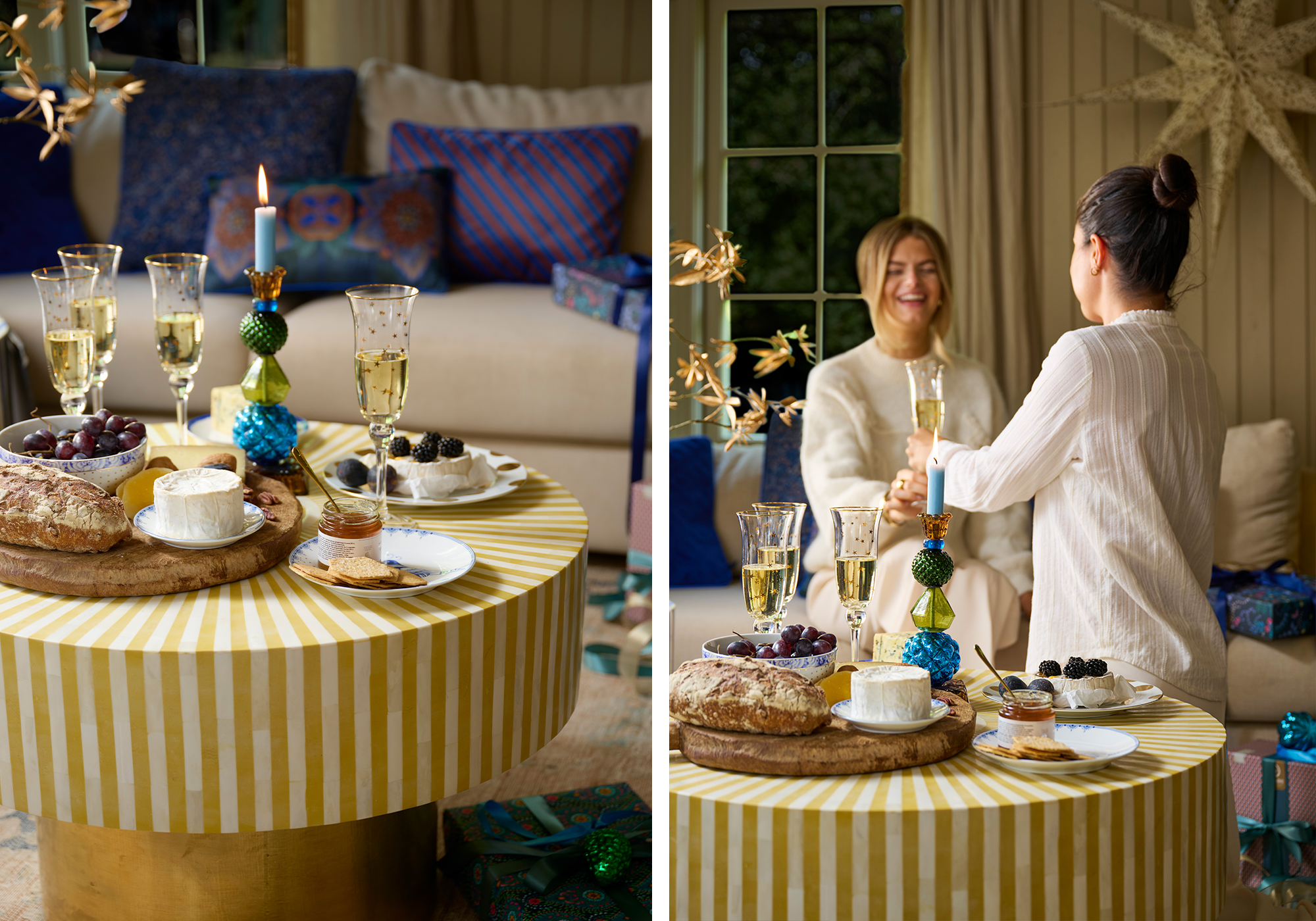 christmas magic at your house with christmas decoration like ornaments stars christmastree gifts